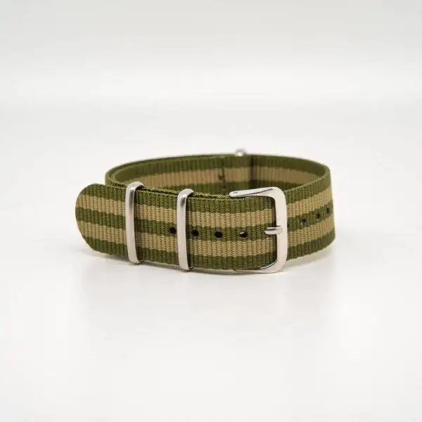 Bracelet de montre Nato en nylon Vert et Khaki